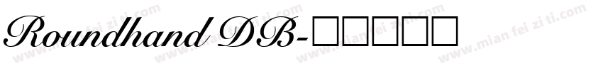 Roundhand DB字体转换